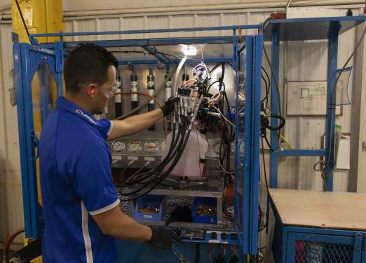 Lippert Plant 85 Hydraulic Pump Testing